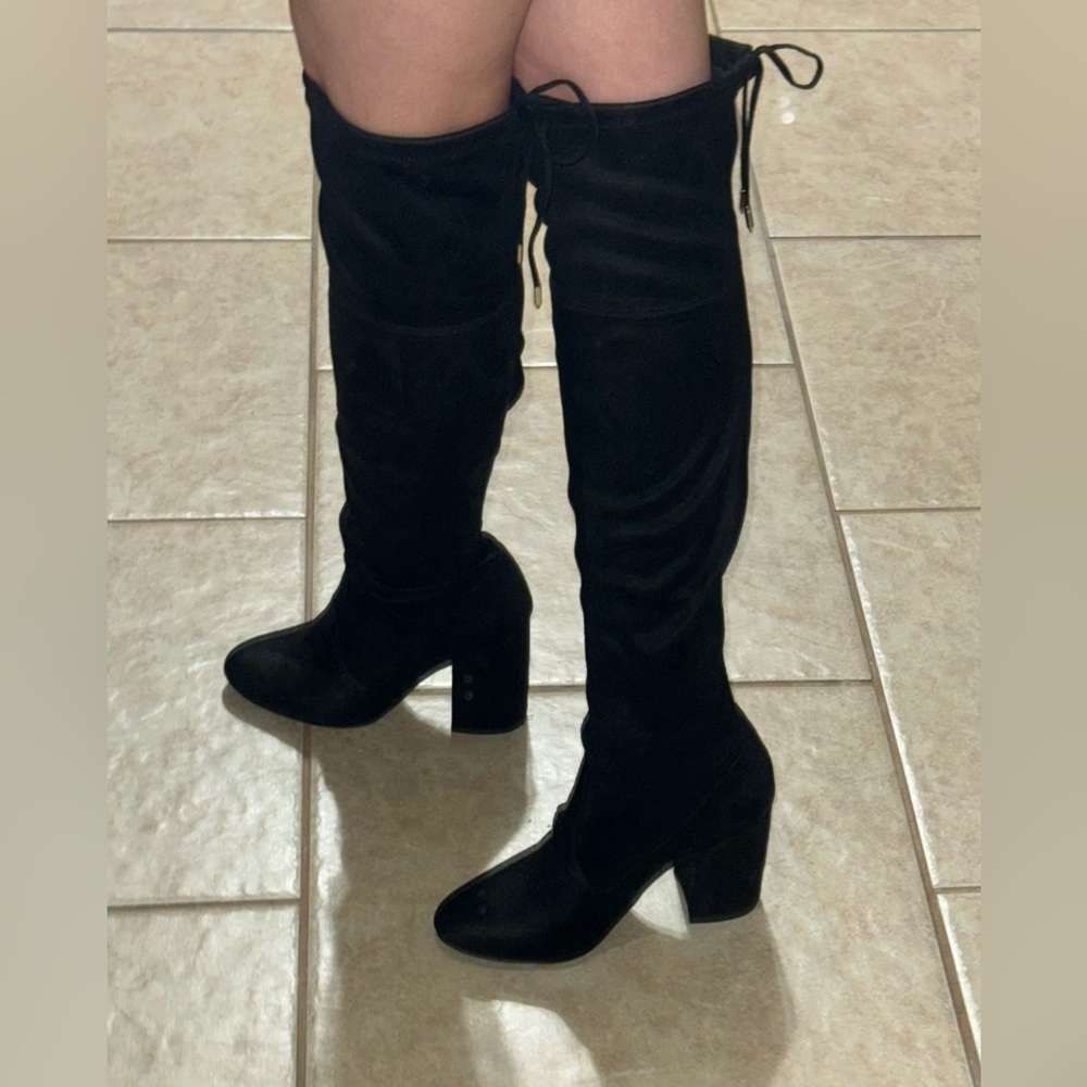 Steve Madden Norri Suede Knee High Boots